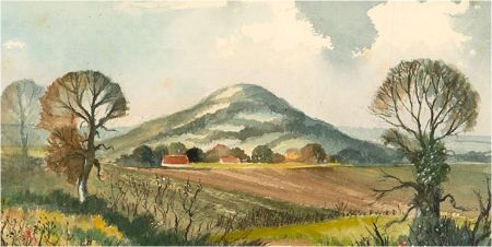 Louis Valentine - Mid 20th Century Watercolour, A Hill