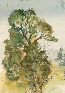 Louis Valentine - Mid 20th Century Watercolour, A Tree