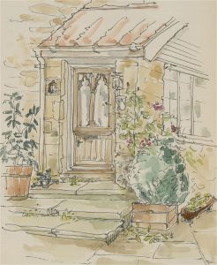 Jill Dickin - Contemporary Watercolour, Front Door
