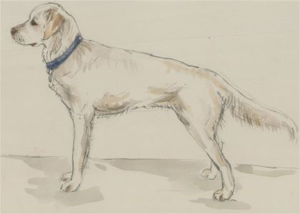 Jill Dickin - Set of Two 2001 Watercolour, Labrador