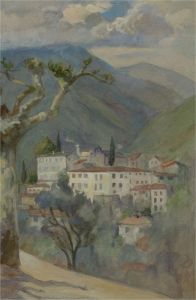 Early 20th Century Watercolour - Town View, Menaggio