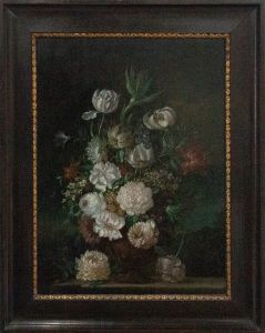 Dutch Style 19th Century Oil - Elegant Floral Still Life