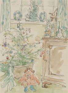 Jill Dickin - 1996 Watercolour, Christmas Decorations