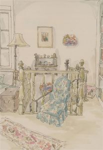 Jill Dickin - 1999 Watercolour, A Room
