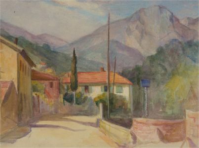 Early 20th Century Watercolour - Valley View