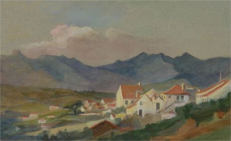 Early 20th Century Watercolour - The Sintra Hills