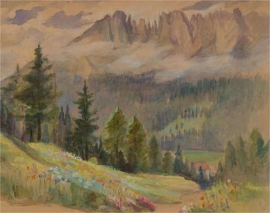 Early 20th Century Watercolour - Dolomites