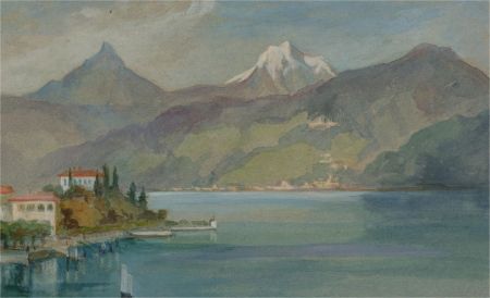 Early 20th Century Watercolour - Menaggio, Italy