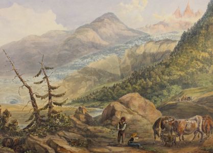 1839 Watercolour - Chamonix