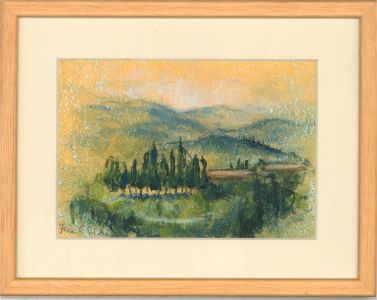 Fiona C. Goldbacher - 20th Century Watercolour, Snow Falling