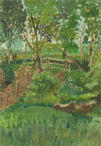 20th Century Oil - Green Garden
