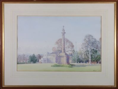 M. Campbell - 1971 Watercolour, Monument