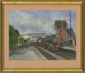 Peter Trumble - Mid 20th Century Watercolour, Savernake Station
