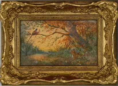 C. W. Pinter - Mid 20th Century Oil, Fox and Pheasants