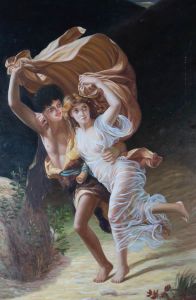 After Pierre Auguste Cot (1837-1883) - 20th Century Oil, The Storm