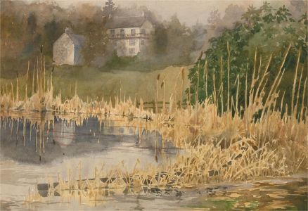 Mid 20th Century Watercolour - Schull Pond