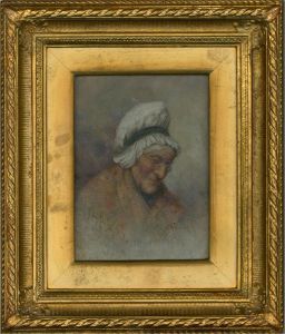 J.L. Macdonald - 1883 Oil, Portrait of an Elderly Woman