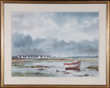 Yann Lefrancois (b.1944) - 20th Century Watercolour, Clouds Gathering