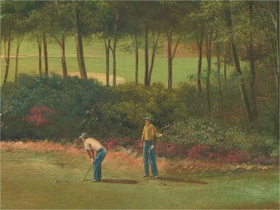 A. Macciui - Mid 20th Century Oil, Golfers