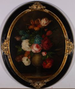 Rosetta - 20th Century Oil, Tumbling Flowers