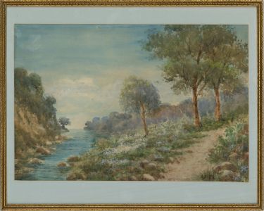 A. Betts - Early 20th Century Watercolour, Ocean Inlet