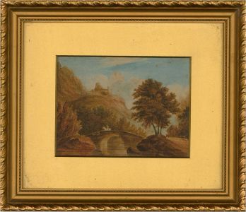 Early 19th Century Watercolour - Riding to the Castle