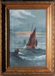 Early 20th Century Oil - Sailing Boat