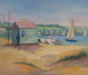 Contemporary Oil - The Beach Hut