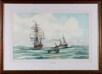 Peter Whittock - Signed Mid 20th Century Watercolour, Hove To For A Tow