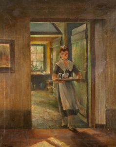 Manner of Harold Gilman (1876–1919) - Early 20thC Oil, Time For An Aperitif