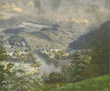 Hugh Melvill Crowther (1914-2003) - 1946 Pastel, Spring Frost