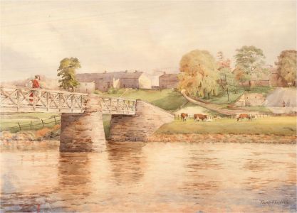 Robert Frank Thirkettle (1849-1916) - Watercolour, Landscape near Harrogate