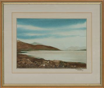 P.F.T.J.C. - 20th Century Watercolour, Loch Scridain to Loch Beg
