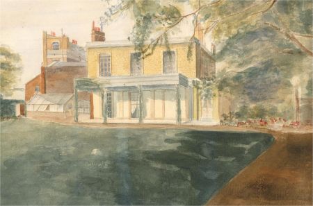20th Century Watercolour - The House in the Gardens