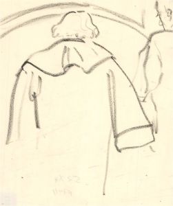 Hyman Segal RBA 1914-2004 - 1963 Charcoal Drawing, The Wick