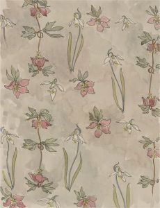 Jill Dickin - 1998 Watercolour, White and Pink Flowers