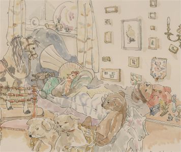 Jill Dickin - 1999 Watercolour, Move Upheaval