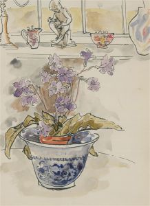 Jill Dickin - Contemporary Watercolour, Still Life Interior Scene