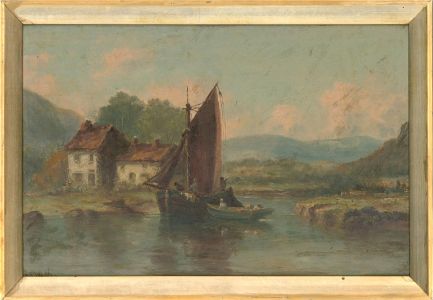 Henry Armstrong Whittle (1834–1904) - Late 19th Century Oil, On The River Dargle