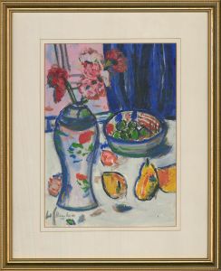 Contemporary Acrylic - Flowers And Pears
