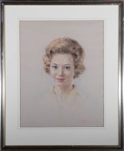 Kathleen Tweed - Mid 20th Century Pastel, Female Portrait