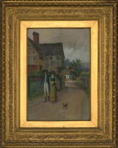 John Frederick Moffat - 1885 Watercolour, The Courting Couple