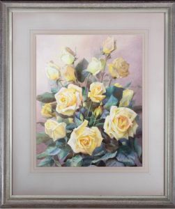 Jack Carter (1912-1992) - 1958 Watercolour, Rosalinda Roses