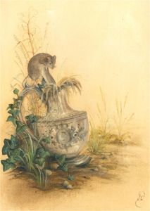 Contemporary Oil - Curious Little Mouse