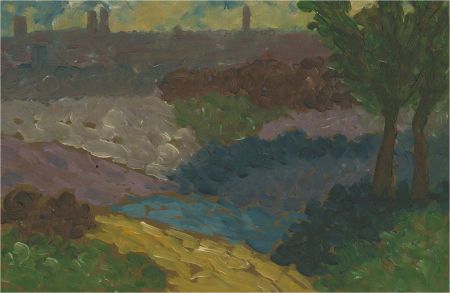 Mid 20th Century Oil - On The Outskirts