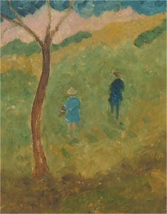 Mid 20th Century Oil - Meadow Walk