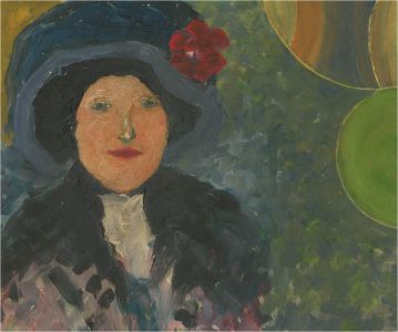 Mid 20th Century Oil - The Edwardian Hat