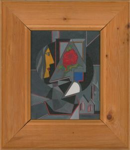 Johnston - Contemporary Gouache, Modernist Portrait