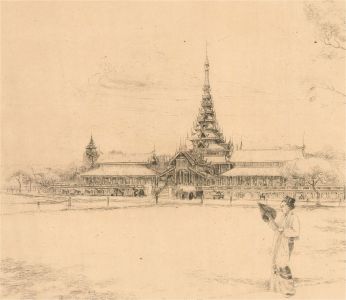 Eric Gordon MacColl (1896-1973) - Early 20thC Etching, The Palace, Mandalay