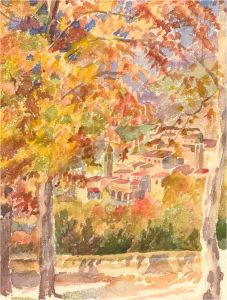 Early 20th Century Watercolour - Italian Town